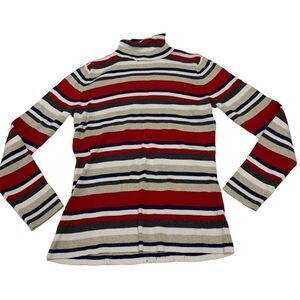 Vintage Striped Turtleneck Sweater